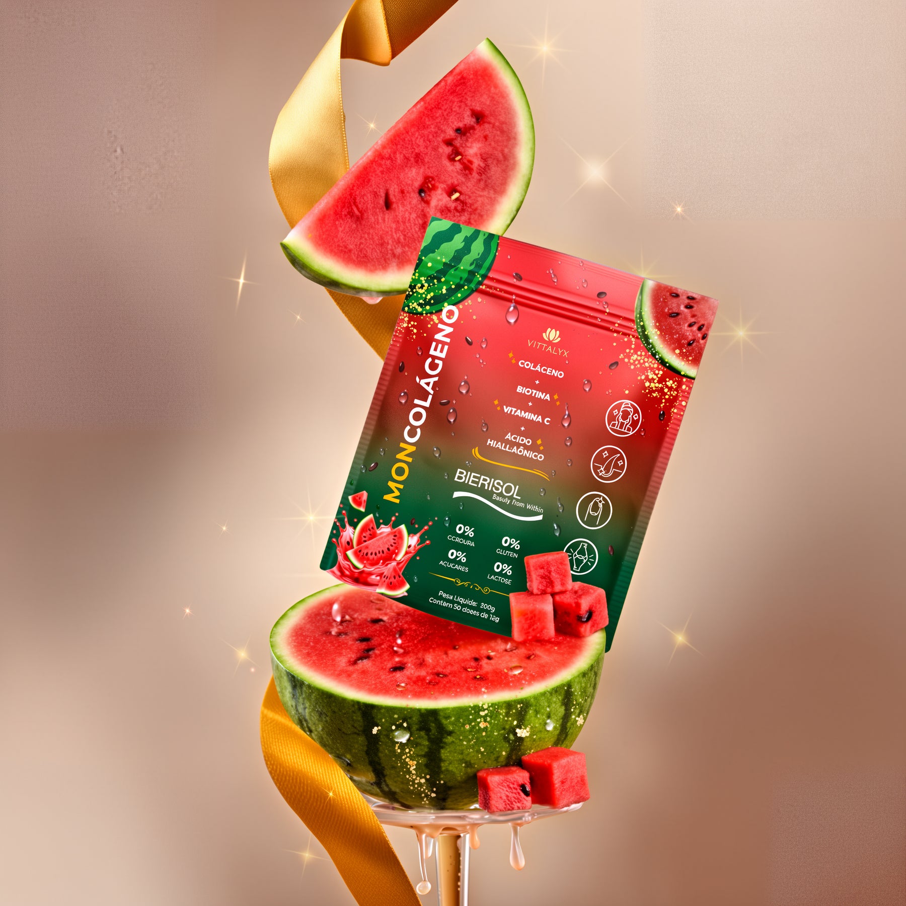 KIT BELEZA (Moncolágeno+MonjaCream+Sérum)